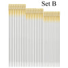 Self-Threading Stainless Steel Sewing Needles (12-Pack)