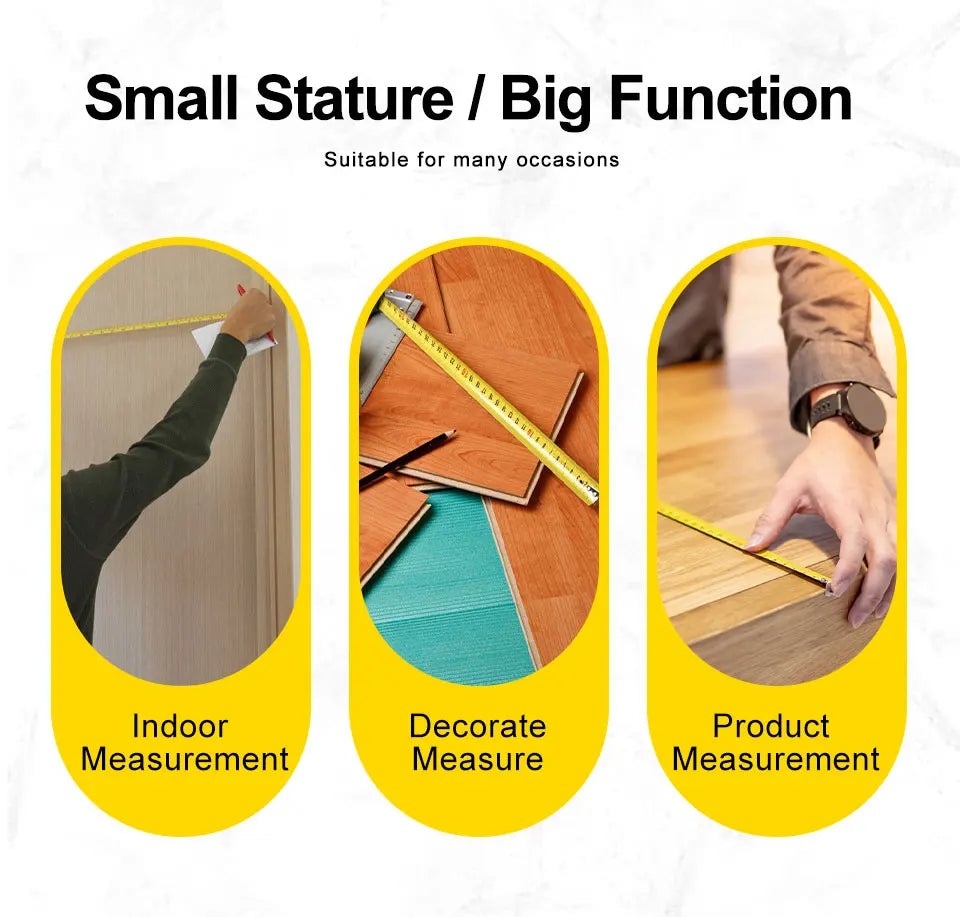 Dual-Scale Retractable Measuring Tape – Metric & Imperial, 3m/5m/7.5m