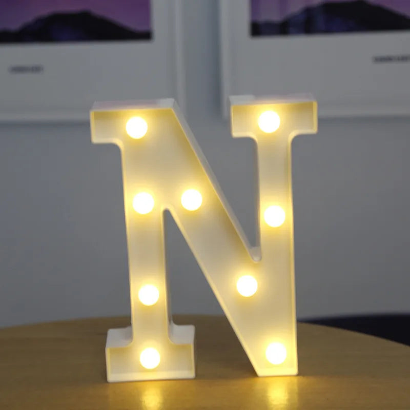 Glowing Alphabet LED Letter Lights for Decor