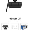 1080P Full HD USB Webcam with Built-in Microphone