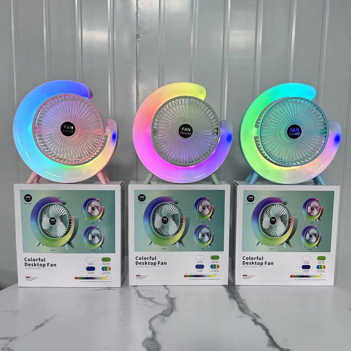 Portabler USB-Ladebarer Schreibtischventilator