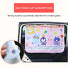 Cartoon Car Sunshade Curtain with Storage Pocket