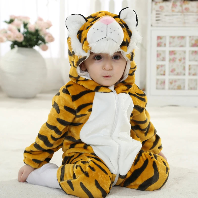 Adorable Animal Kigurumi Costume Romper for Babies and Toddlers