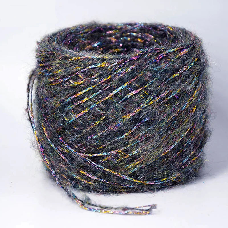 Merino Wool Metallic Yarn with Shimmering Thread – 250g