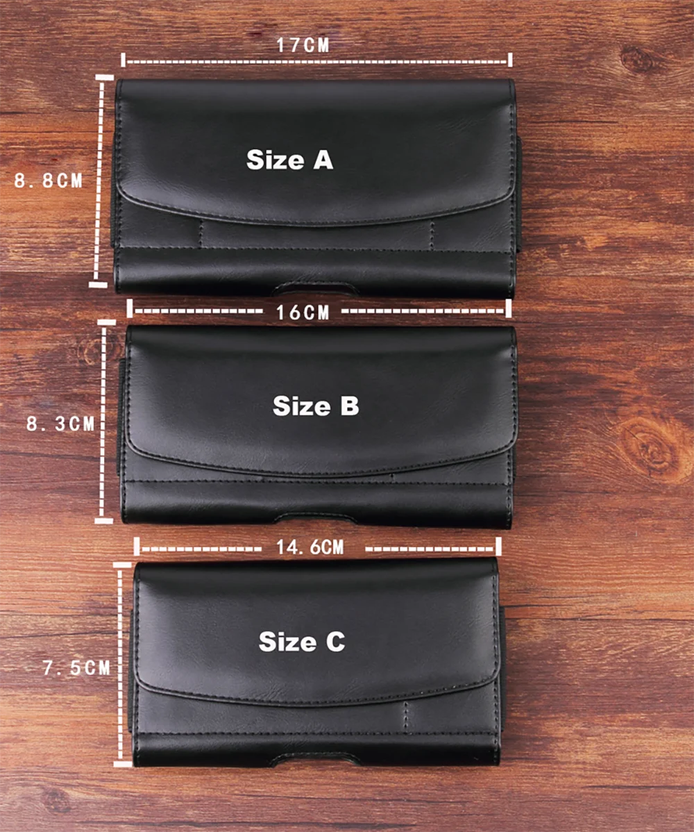 Leather Wallet Phone Case with Belt Clip