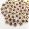 Gold Claw Sunflower Rhinestones for Sew-On Crafts