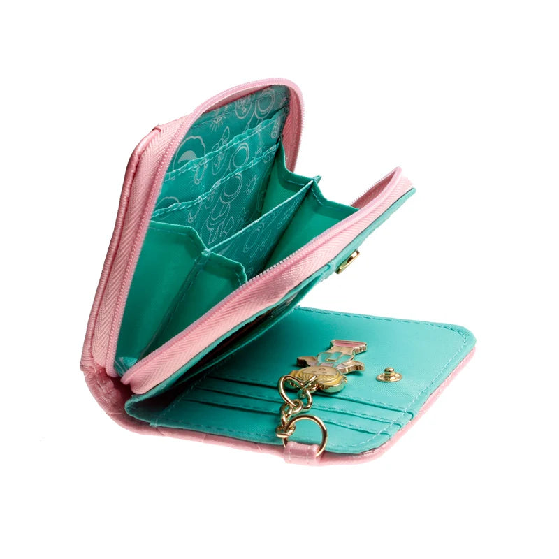 Quilted PU Leather Wallet with Zipper Closure