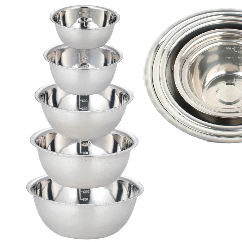 Premium Stainless Steel Mixing Bowls Set