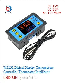 Mini LED Digital DC Voltmeter 0-100V with Three Color Options