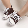 Classic Canvas First Walker Shoes for Babies with Star Print
