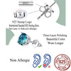 8mm Round Cubic Zirconia Stud Earrings in Sterling Silver