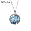 Destiel-Inspired Glass Cabochon Pendant Necklace