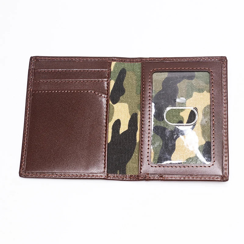Vintage Slim Leather Card Holder Wallet for Men