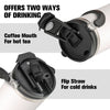 40oz Stainless Steel Tumbler with Handle and Straw