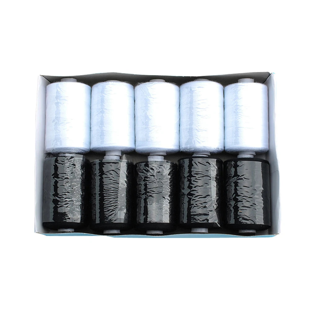 1000 Yard Polyester Sewing Thread Spools — 10 Color Pack