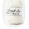 White acrylic line yarn balls for knitting and crochet
