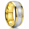 Men's Black Stainless Steel Wedding Band with Double Groove Detail