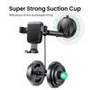Black super strong suction cup for a phone holder with a 10kg dumbbell weight visible.