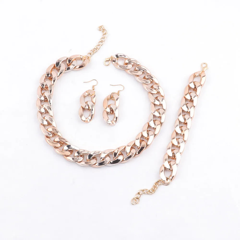 Colorful Acrylic Chain Necklace Set for Women