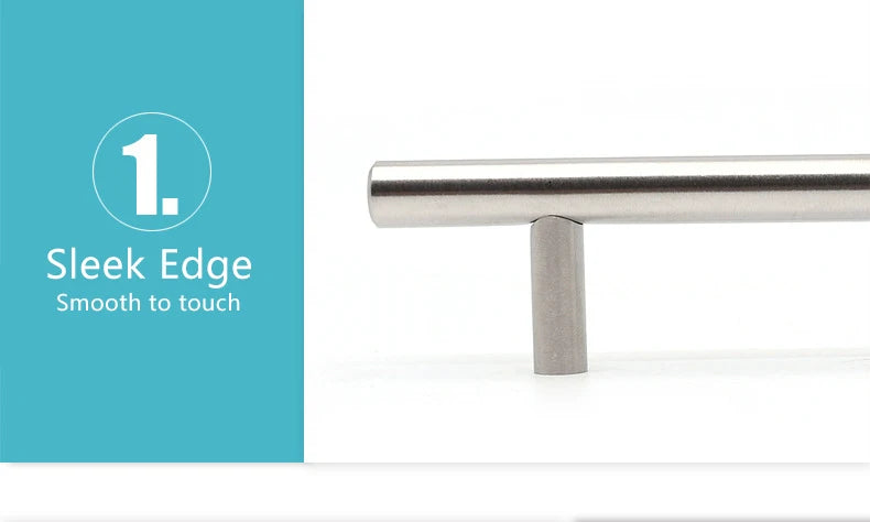 Brushed Stainless Steel Cabinet T-Bar Handle