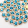 Gold Claw Sunflower Rhinestones for Sew-On Crafts