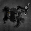 Black universal motorcycle handlebar phone mount for Harley-Davidson featuring a clamp and mounting hardware