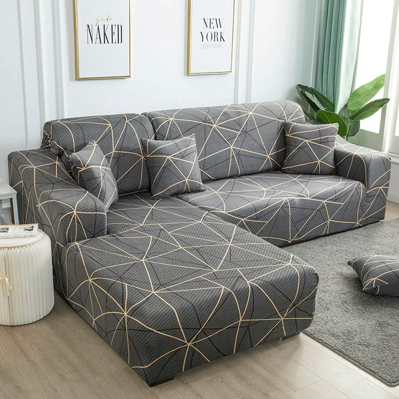 Stretch Sofa Cover with Anti-Slip Grip for Living Room