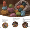 Wooden Rainbow Stacking Stones – Montessori Balancing Blocks for Kids
