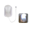 A white Montessori busy board DIY accessories kit for toddler learning, showing a light fixture and a wooden board.