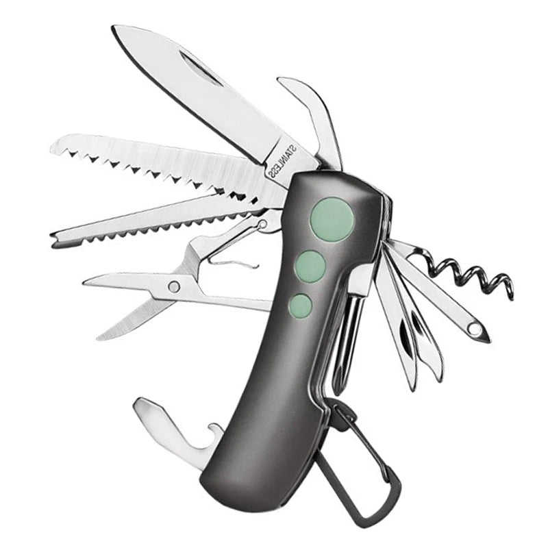 Compact Multi-Tool Keychain Knife