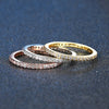 Thin Stackable Eternity Wedding Ring