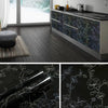 Black Self-Adhesive Waterproof Wallpaper for Kitchen & Furniture Renovation