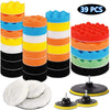 Car Polishing Pad Kit with Drill Adapters