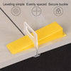 Tile Leveling System with Spacers and Clips