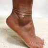 Personalized Initial Anklet in Stainless Steel