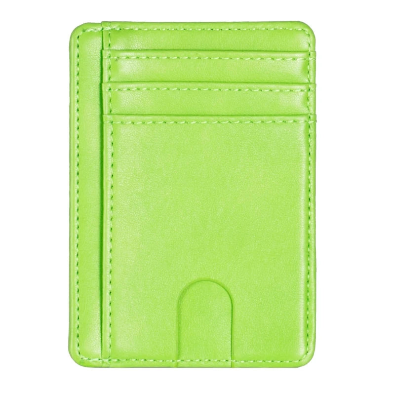 Slim RFID-Blocking Zipper Wallet