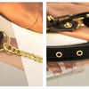 PU Leather Waist Pack with Chain Strap – Hands-Free Crossbody Belt Bag for Women
