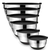 Stainless Steel Mixing Bowl Set with Lids