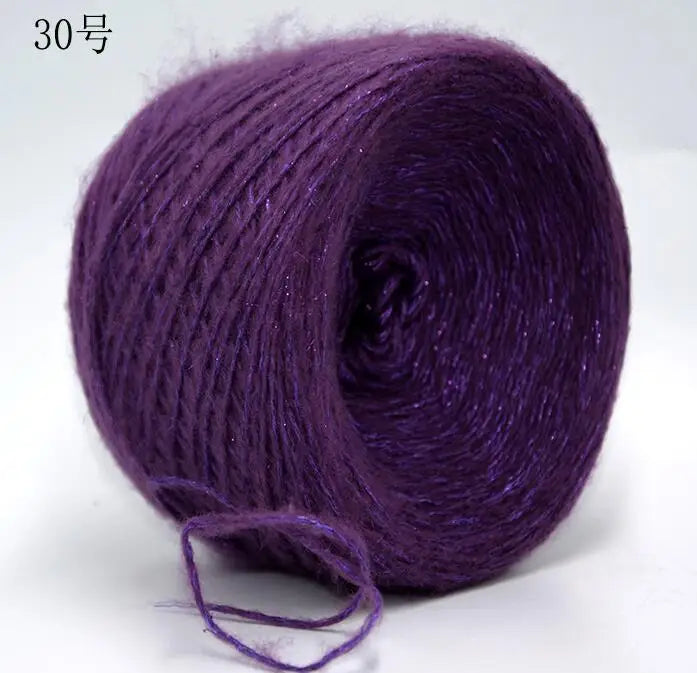 Merino Wool Metallic Yarn with Shimmering Thread – 250g