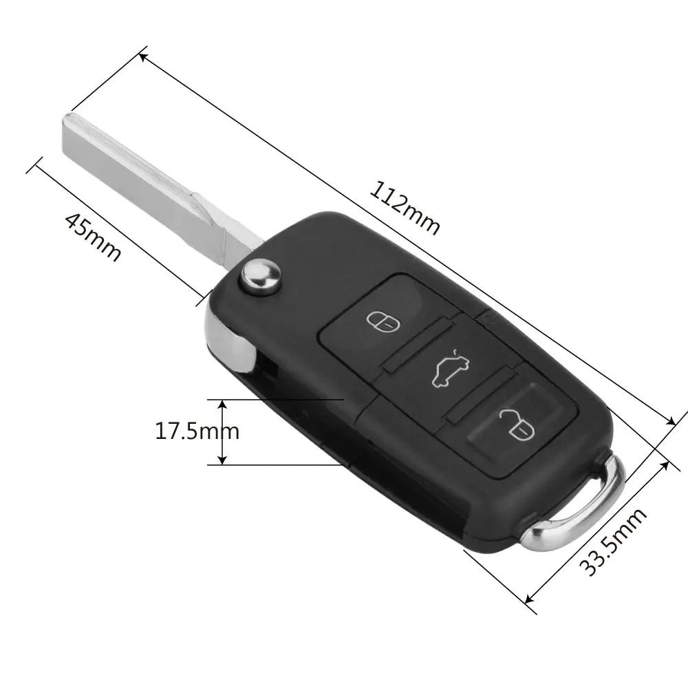 Replacement Flip Key Shell for Select VW Models