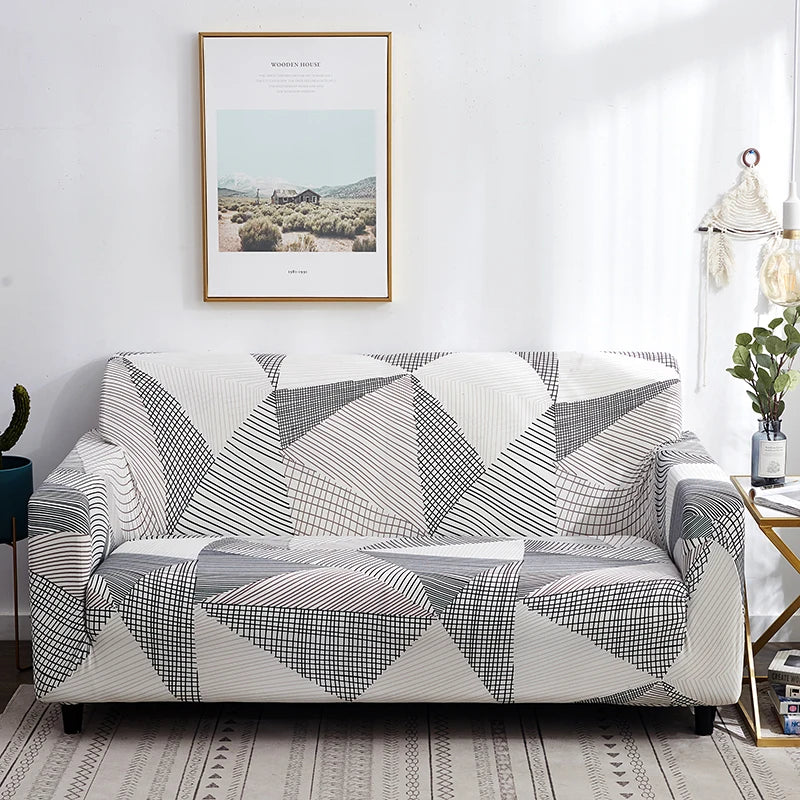 Stretch Sofa Cover with Anti-Slip Grip for Living Room