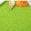 Green decorative stone pebbles for terrariums and aquariums with a seashell visible on top