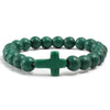 Bracelet en Pierre de Lave Naturel pour Hommes et Femmes