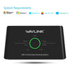 Dual Bay SATA Hard Drive Docking Station with Offline Clone Function