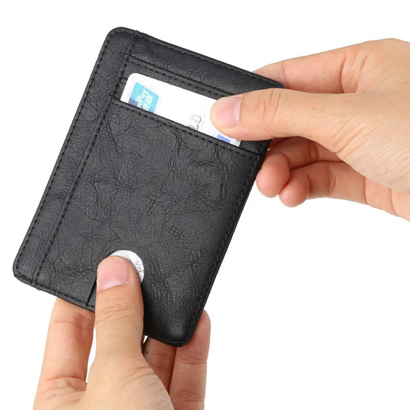 RFID Blocking Slim Leather Wallet for Men