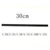 A black aluminum triangular scale ruler marked with various ratios like 1:20, 1:25, 1:50, 1:75, 1:100, and 1:125, measuring 3