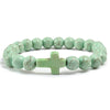 Bracelet en Pierre de Lave Naturel pour Hommes et Femmes