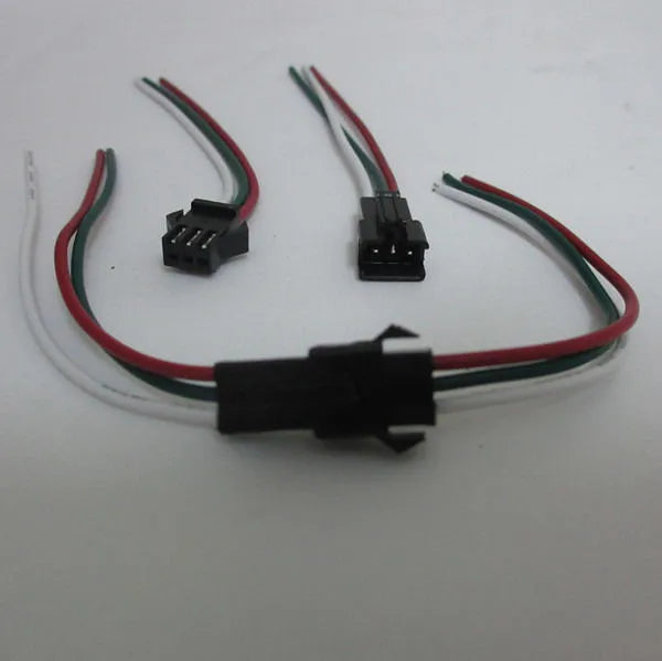 JST SM LED Strip Connector Cables (2-5 Pin, Male & Female)