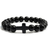 Bracelet en Pierre de Lave Naturel pour Hommes et Femmes