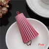 Faux Leather Tassel Fringe Craft Pendants (Set of 5)